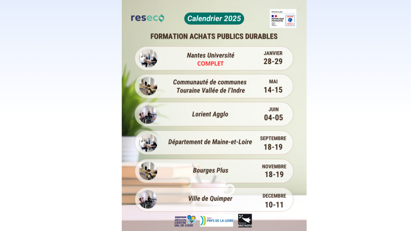 Dates de formation RESECO 