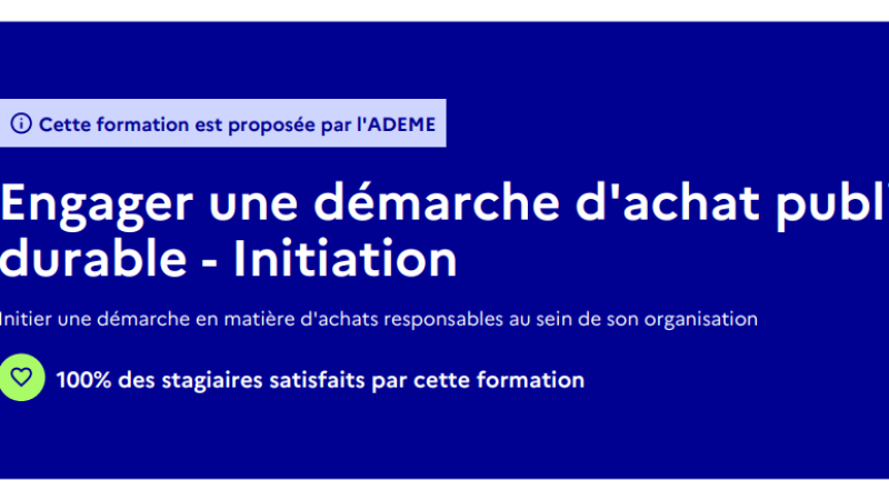 Illustration Formation Achats Durables ADEME