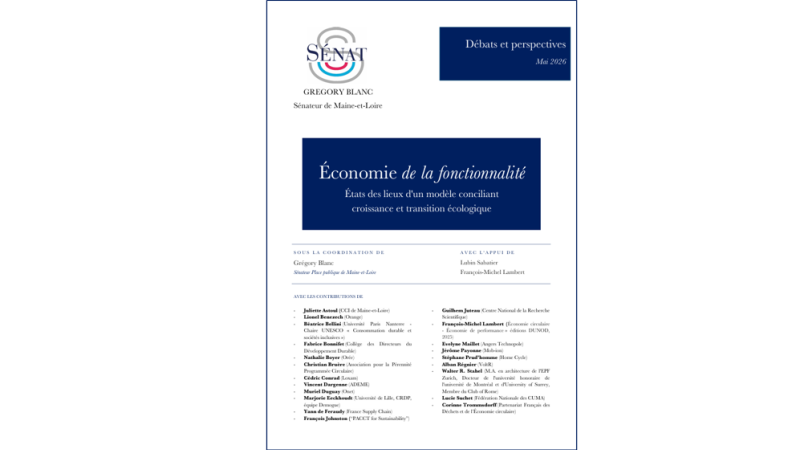 Illustration rapport économie de la fonctionalité