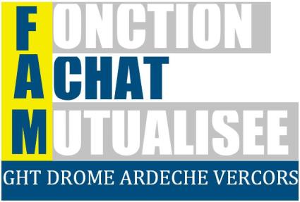 Logo de la fonction achat mutualisée du GHT Drôme Ardèche Vercors